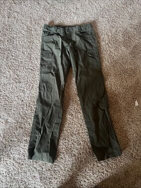 Girl’s Scout Olive Cargo Pants - Casual Utility Style size 14